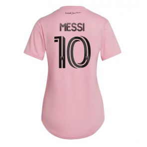 Lacne Ženy Futbalové dres Inter Miami Lionel Messi #10 2023-24 Krátky Rukáv - Domáci